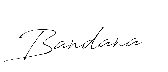 Create a beautiful signature design for name Bandana. With this signature (Antro_Vectra) fonts, you can make a handwritten signature for free. Bandana signature style 6 images and pictures png