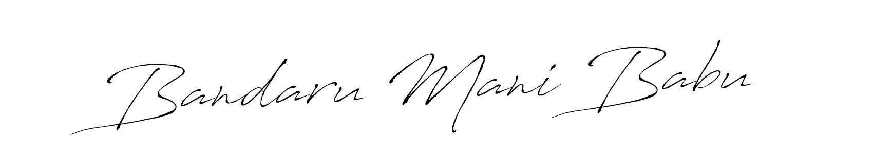 How to make Bandaru Mani Babu name signature. Use Antro_Vectra style for creating short signs online. This is the latest handwritten sign. Bandaru Mani Babu signature style 6 images and pictures png