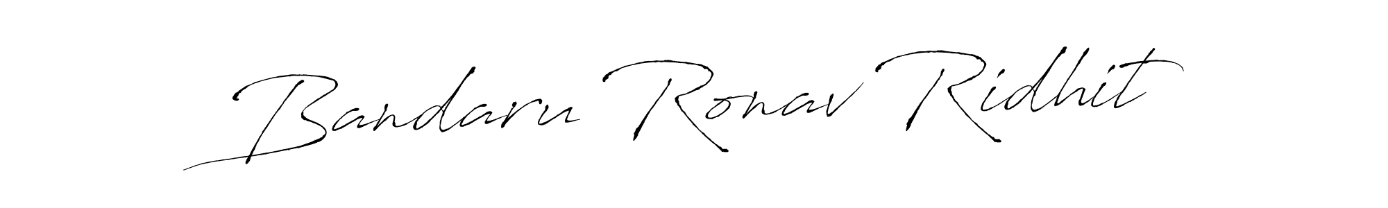 Bandaru Ronav Ridhit stylish signature style. Best Handwritten Sign (Antro_Vectra) for my name. Handwritten Signature Collection Ideas for my name Bandaru Ronav Ridhit. Bandaru Ronav Ridhit signature style 6 images and pictures png
