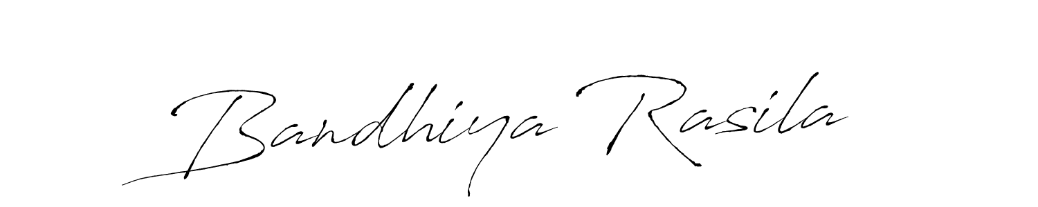 Make a beautiful signature design for name Bandhiya Rasila. With this signature (Antro_Vectra) style, you can create a handwritten signature for free. Bandhiya Rasila signature style 6 images and pictures png