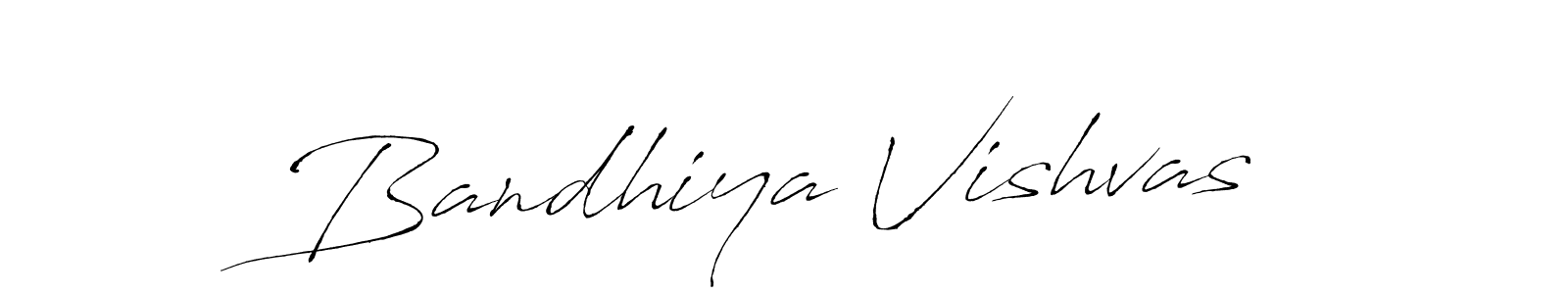 How to make Bandhiya Vishvas signature? Antro_Vectra is a professional autograph style. Create handwritten signature for Bandhiya Vishvas name. Bandhiya Vishvas signature style 6 images and pictures png