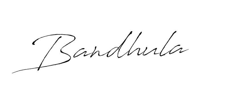 Design your own signature with our free online signature maker. With this signature software, you can create a handwritten (Antro_Vectra) signature for name Bandhula. Bandhula signature style 6 images and pictures png