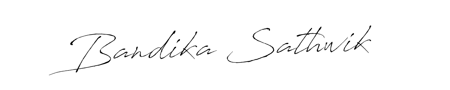 if you are searching for the best signature style for your name Bandika Sathwik. so please give up your signature search. here we have designed multiple signature styles  using Antro_Vectra. Bandika Sathwik signature style 6 images and pictures png