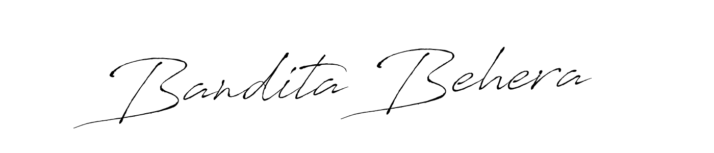 Design your own signature with our free online signature maker. With this signature software, you can create a handwritten (Antro_Vectra) signature for name Bandita Behera. Bandita Behera signature style 6 images and pictures png