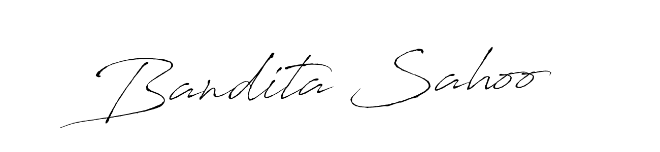 How to make Bandita Sahoo name signature. Use Antro_Vectra style for creating short signs online. This is the latest handwritten sign. Bandita Sahoo signature style 6 images and pictures png