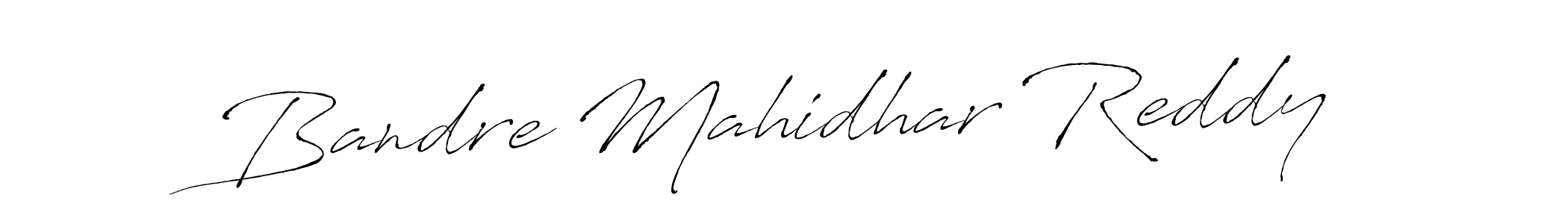 Use a signature maker to create a handwritten signature online. With this signature software, you can design (Antro_Vectra) your own signature for name Bandre Mahidhar Reddy. Bandre Mahidhar Reddy signature style 6 images and pictures png