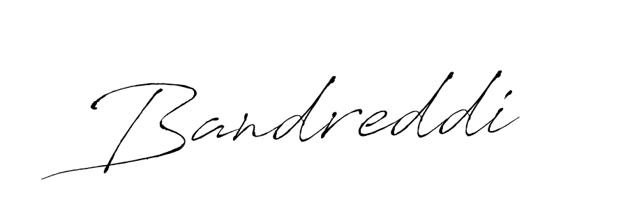 Make a beautiful signature design for name Bandreddi. With this signature (Antro_Vectra) style, you can create a handwritten signature for free. Bandreddi signature style 6 images and pictures png