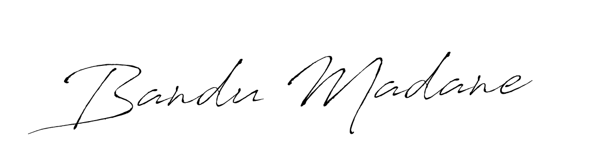 Antro_Vectra is a professional signature style that is perfect for those who want to add a touch of class to their signature. It is also a great choice for those who want to make their signature more unique. Get Bandu Madane name to fancy signature for free. Bandu Madane signature style 6 images and pictures png