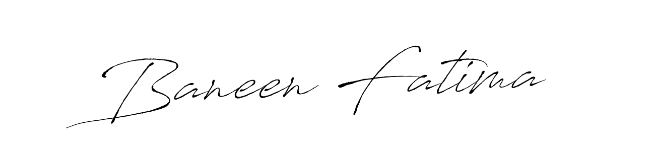 Create a beautiful signature design for name Baneen Fatima. With this signature (Antro_Vectra) fonts, you can make a handwritten signature for free. Baneen Fatima signature style 6 images and pictures png