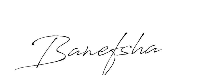 Design your own signature with our free online signature maker. With this signature software, you can create a handwritten (Antro_Vectra) signature for name Banefsha. Banefsha signature style 6 images and pictures png