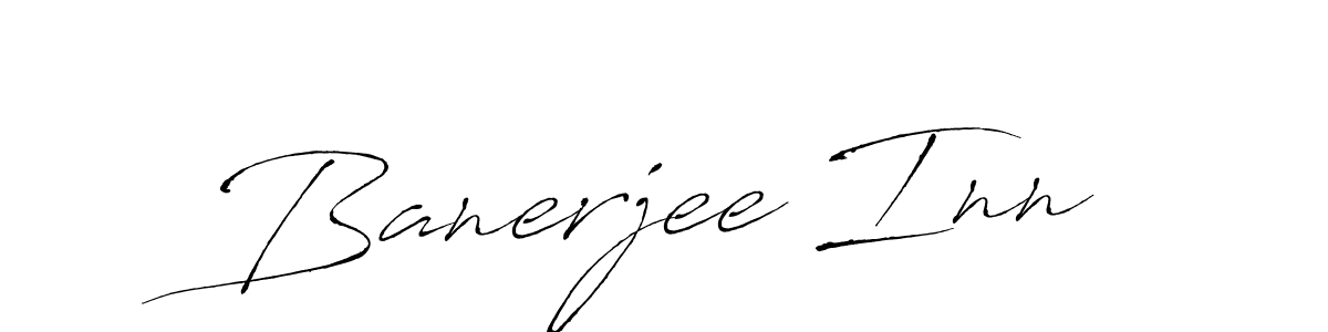 Make a beautiful signature design for name Banerjee Inn. With this signature (Antro_Vectra) style, you can create a handwritten signature for free. Banerjee Inn signature style 6 images and pictures png