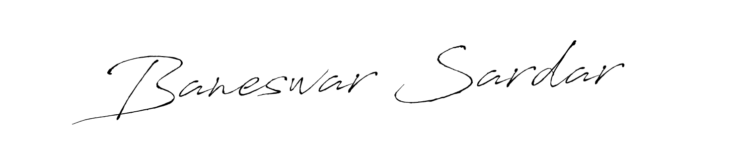 Baneswar Sardar stylish signature style. Best Handwritten Sign (Antro_Vectra) for my name. Handwritten Signature Collection Ideas for my name Baneswar Sardar. Baneswar Sardar signature style 6 images and pictures png
