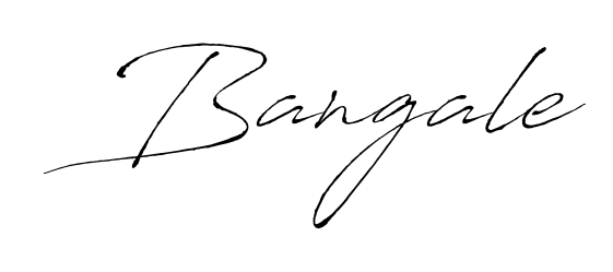 The Antro_Vectra typeface gives name Bangale a refined look. Suitable for certificates, diplomas, and official verification. Bangale signature style 6 images and pictures png