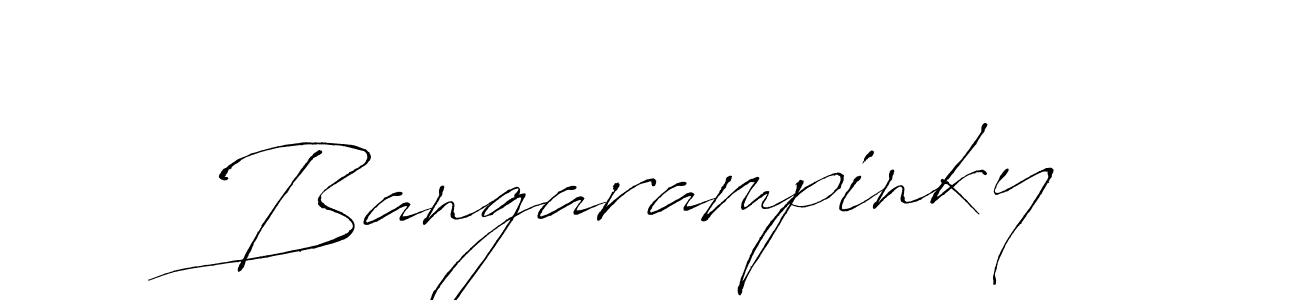 The best way (Antro_Vectra) to make a short signature is to pick only two or three words in your name. The name Bangarampinky include a total of six letters. For converting this name. Bangarampinky signature style 6 images and pictures png