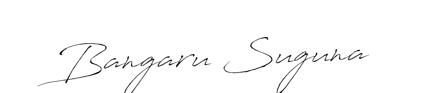 How to make Bangaru Suguna signature? Antro_Vectra is a professional autograph style. Create handwritten signature for Bangaru Suguna name. Bangaru Suguna signature style 6 images and pictures png