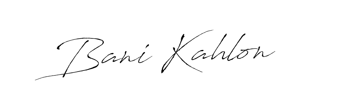 This is the best signature style for the Bani Kahlon name. Also you like these signature font (Antro_Vectra). Mix name signature. Bani Kahlon signature style 6 images and pictures png