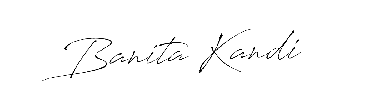 How to make Banita Kandi signature? Antro_Vectra is a professional autograph style. Create handwritten signature for Banita Kandi name. Banita Kandi signature style 6 images and pictures png