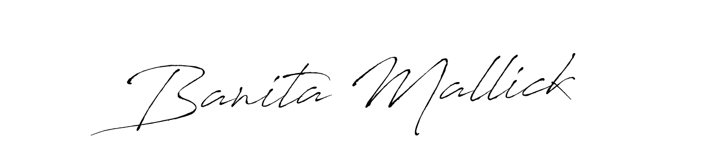 How to make Banita Mallick signature? Antro_Vectra is a professional autograph style. Create handwritten signature for Banita Mallick name. Banita Mallick signature style 6 images and pictures png