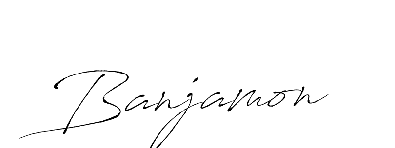 The best way (Antro_Vectra) to make a short signature is to pick only two or three words in your name. The name Banjamon include a total of six letters. For converting this name. Banjamon signature style 6 images and pictures png