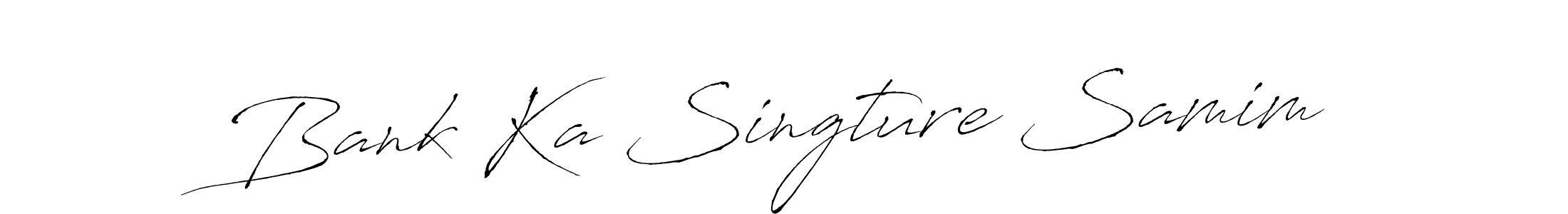 Check out images of Autograph of Bank Ka Singture Samim name. Actor Bank Ka Singture Samim Signature Style. Antro_Vectra is a professional sign style online. Bank Ka Singture Samim signature style 6 images and pictures png