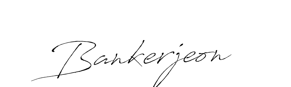 Use a signature maker to create a handwritten signature online. With this signature software, you can design (Antro_Vectra) your own signature for name Bankerjeon. Bankerjeon signature style 6 images and pictures png