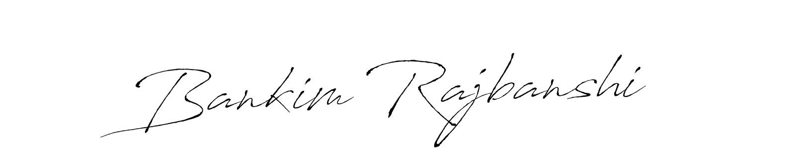 Make a beautiful signature design for name Bankim Rajbanshi. With this signature (Antro_Vectra) style, you can create a handwritten signature for free. Bankim Rajbanshi signature style 6 images and pictures png