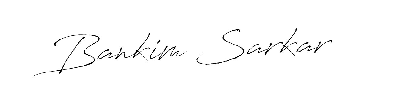 How to make Bankim Sarkar name signature. Use Antro_Vectra style for creating short signs online. This is the latest handwritten sign. Bankim Sarkar signature style 6 images and pictures png