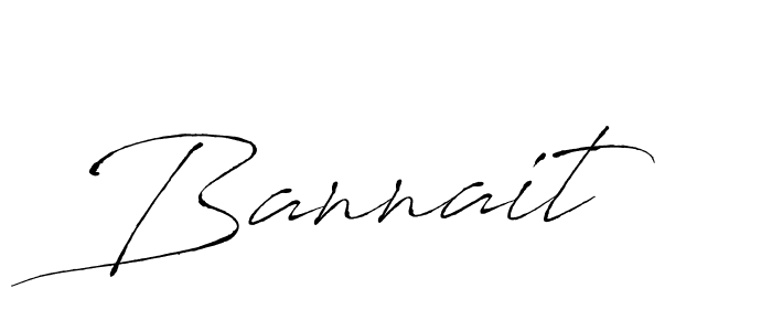 Make a beautiful signature design for name Bannait. With this signature (Antro_Vectra) style, you can create a handwritten signature for free. Bannait signature style 6 images and pictures png
