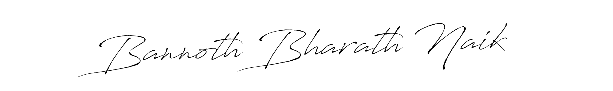 Make a beautiful signature design for name Bannoth Bharath Naik. With this signature (Antro_Vectra) style, you can create a handwritten signature for free. Bannoth Bharath Naik signature style 6 images and pictures png