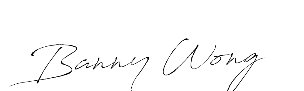 Create a beautiful signature design for name Banny Wong. With this signature (Antro_Vectra) fonts, you can make a handwritten signature for free. Banny Wong signature style 6 images and pictures png