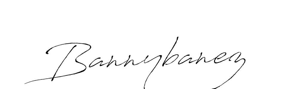 Make a beautiful signature design for name Bannybanez. With this signature (Antro_Vectra) style, you can create a handwritten signature for free. Bannybanez signature style 6 images and pictures png