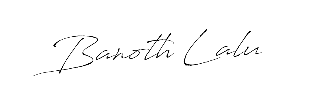 How to make Banoth Lalu name signature. Use Antro_Vectra style for creating short signs online. This is the latest handwritten sign. Banoth Lalu signature style 6 images and pictures png