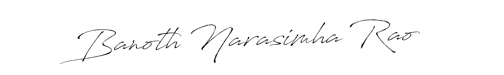 Design your own signature with our free online signature maker. With this signature software, you can create a handwritten (Antro_Vectra) signature for name Banoth Narasimha Rao. Banoth Narasimha Rao signature style 6 images and pictures png