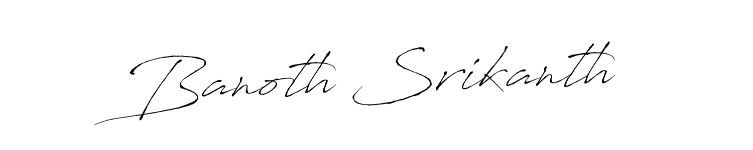 This is the best signature style for the Banoth Srikanth name. Also you like these signature font (Antro_Vectra). Mix name signature. Banoth Srikanth signature style 6 images and pictures png