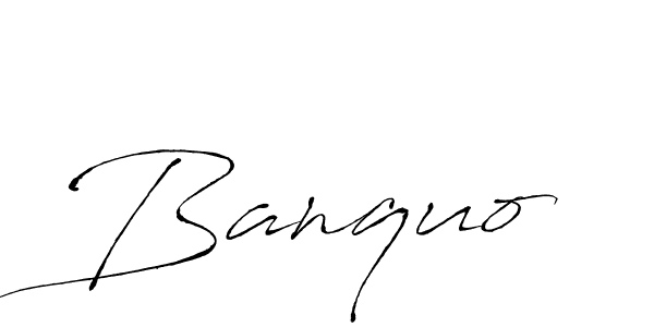 Design your own signature with our free online signature maker. With this signature software, you can create a handwritten (Antro_Vectra) signature for name Banquo. Banquo signature style 6 images and pictures png