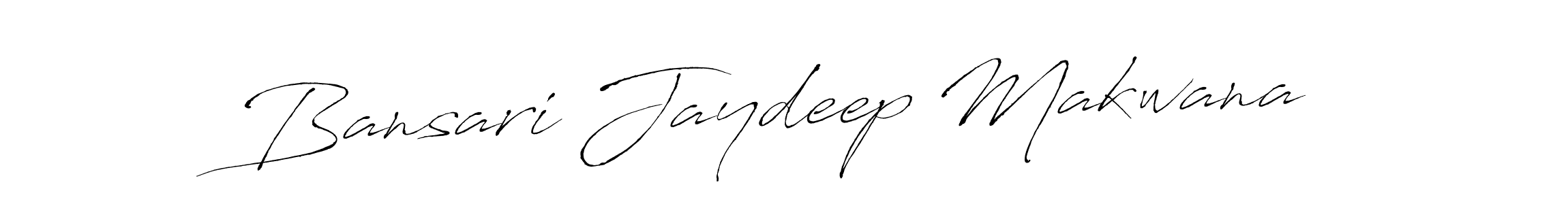 Create a beautiful signature design for name Bansari Jaydeep Makwana. With this signature (Antro_Vectra) fonts, you can make a handwritten signature for free. Bansari Jaydeep Makwana signature style 6 images and pictures png