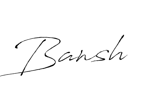 Similarly Antro_Vectra is the best handwritten signature design. Signature creator online .You can use it as an online autograph creator for name Bansh. Bansh signature style 6 images and pictures png