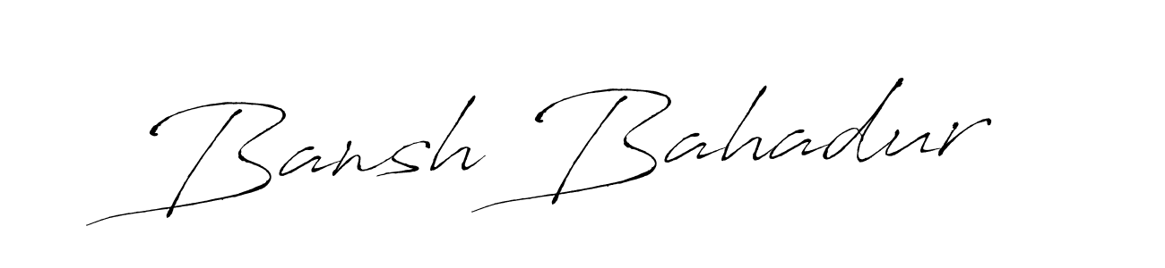 Make a beautiful signature design for name Bansh Bahadur. With this signature (Antro_Vectra) style, you can create a handwritten signature for free. Bansh Bahadur signature style 6 images and pictures png