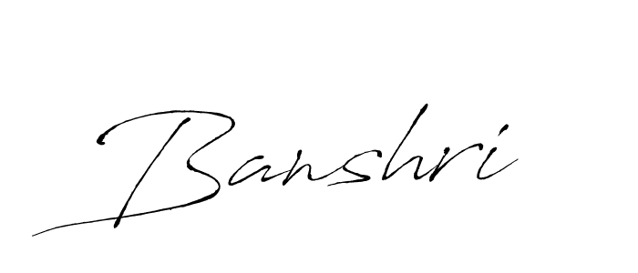 Create a beautiful signature design for name Banshri. With this signature (Antro_Vectra) fonts, you can make a handwritten signature for free. Banshri signature style 6 images and pictures png