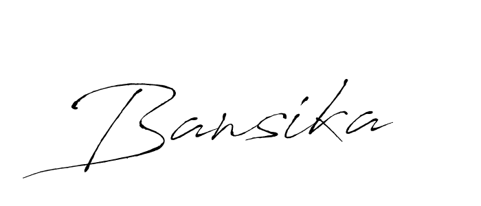 The best way (Antro_Vectra) to make a short signature is to pick only two or three words in your name. The name Bansika include a total of six letters. For converting this name. Bansika signature style 6 images and pictures png