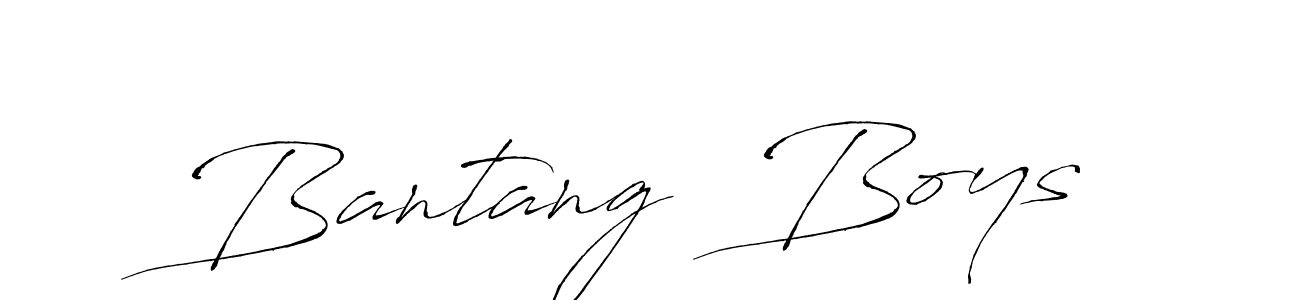 You can use this online signature creator to create a handwritten signature for the name Bantang  Boys. This is the best online autograph maker. Bantang  Boys signature style 6 images and pictures png