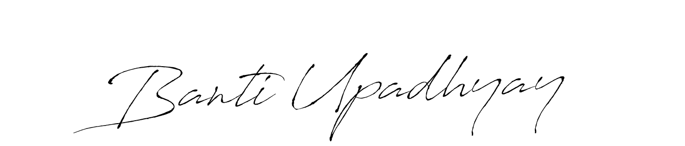 The best way (Antro_Vectra) to make a short signature is to pick only two or three words in your name. The name Banti Upadhyay include a total of six letters. For converting this name. Banti Upadhyay signature style 6 images and pictures png