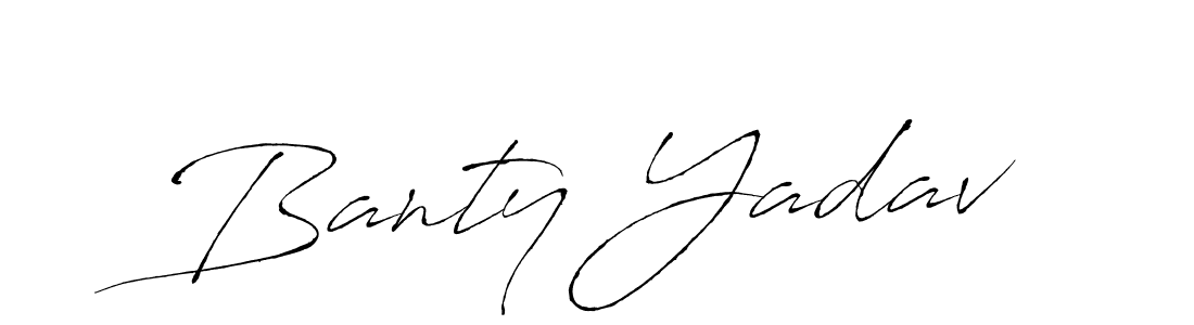 Also You can easily find your signature by using the search form. We will create Banty Yadav name handwritten signature images for you free of cost using Antro_Vectra sign style. Banty Yadav signature style 6 images and pictures png