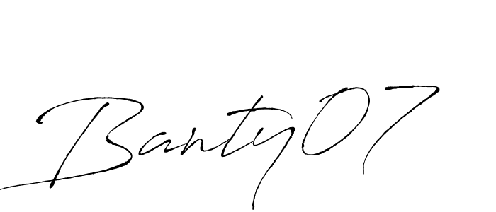 Also we have Banty07 name is the best signature style. Create professional handwritten signature collection using Antro_Vectra autograph style. Banty07 signature style 6 images and pictures png