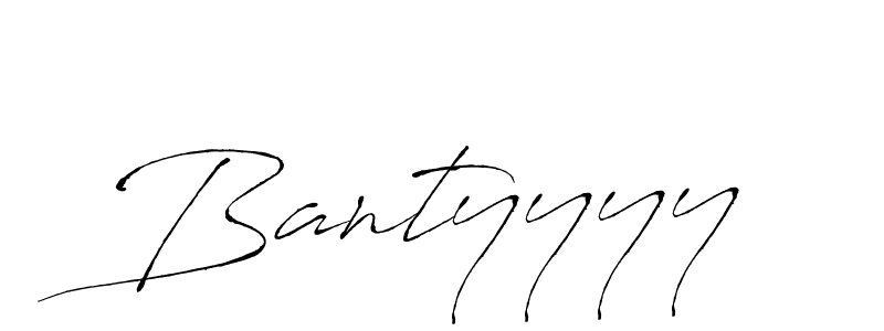 Antro_Vectra is a professional signature style that is perfect for those who want to add a touch of class to their signature. It is also a great choice for those who want to make their signature more unique. Get Bantyyyy name to fancy signature for free. Bantyyyy signature style 6 images and pictures png
