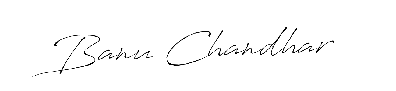 You should practise on your own different ways (Antro_Vectra) to write your name (Banu Chandhar) in signature. don't let someone else do it for you. Banu Chandhar signature style 6 images and pictures png