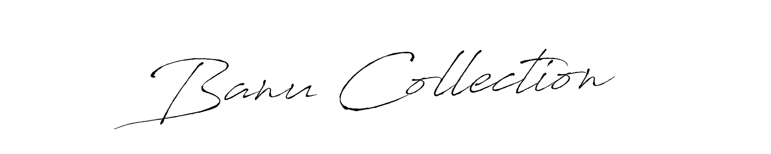 How to Draw Banu Collection signature style? Antro_Vectra is a latest design signature styles for name Banu Collection. Banu Collection signature style 6 images and pictures png