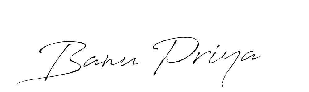 Make a beautiful signature design for name Banu Priya. With this signature (Antro_Vectra) style, you can create a handwritten signature for free. Banu Priya signature style 6 images and pictures png