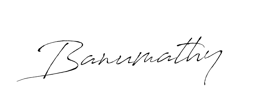 Create a beautiful signature design for name Banumathy. With this signature (Antro_Vectra) fonts, you can make a handwritten signature for free. Banumathy signature style 6 images and pictures png