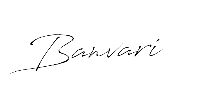 Create a beautiful signature design for name Banvari. With this signature (Antro_Vectra) fonts, you can make a handwritten signature for free. Banvari signature style 6 images and pictures png